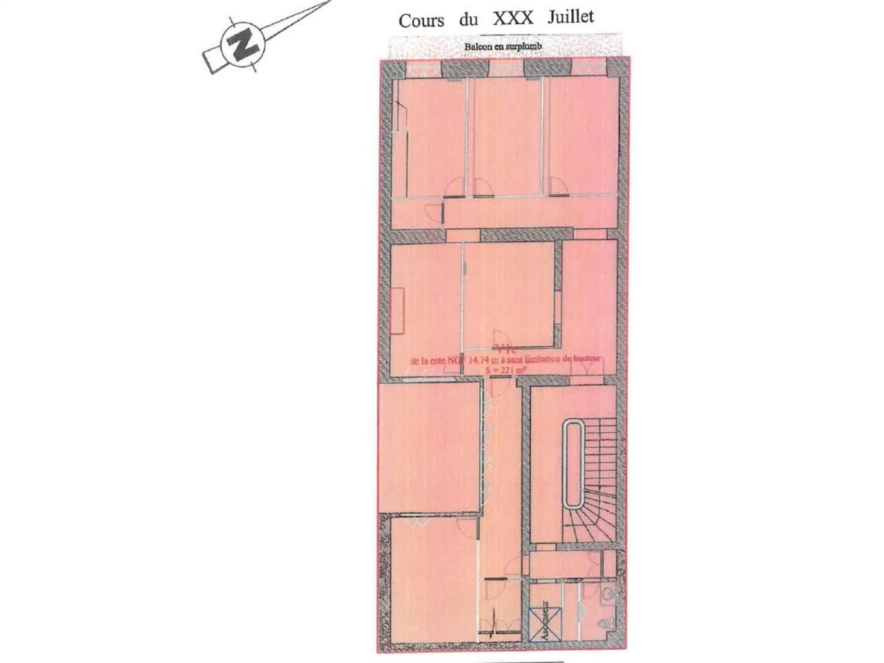 Location bureaux 130 m² non divisibles