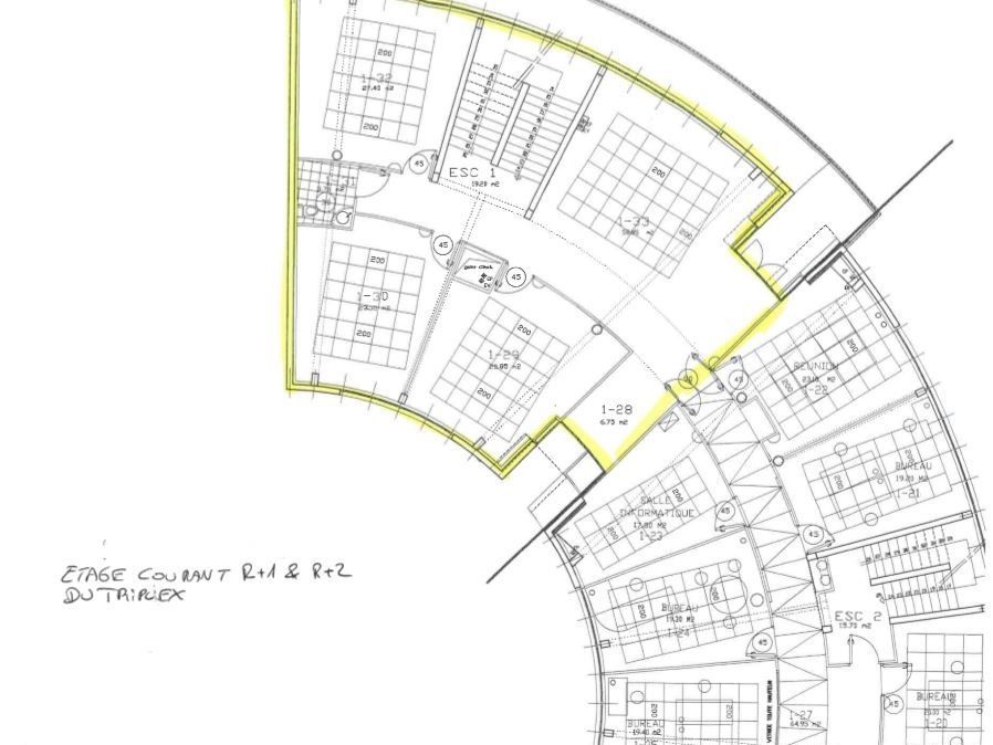 Location bureaux 489 m² divisibles à partir de 50 m²