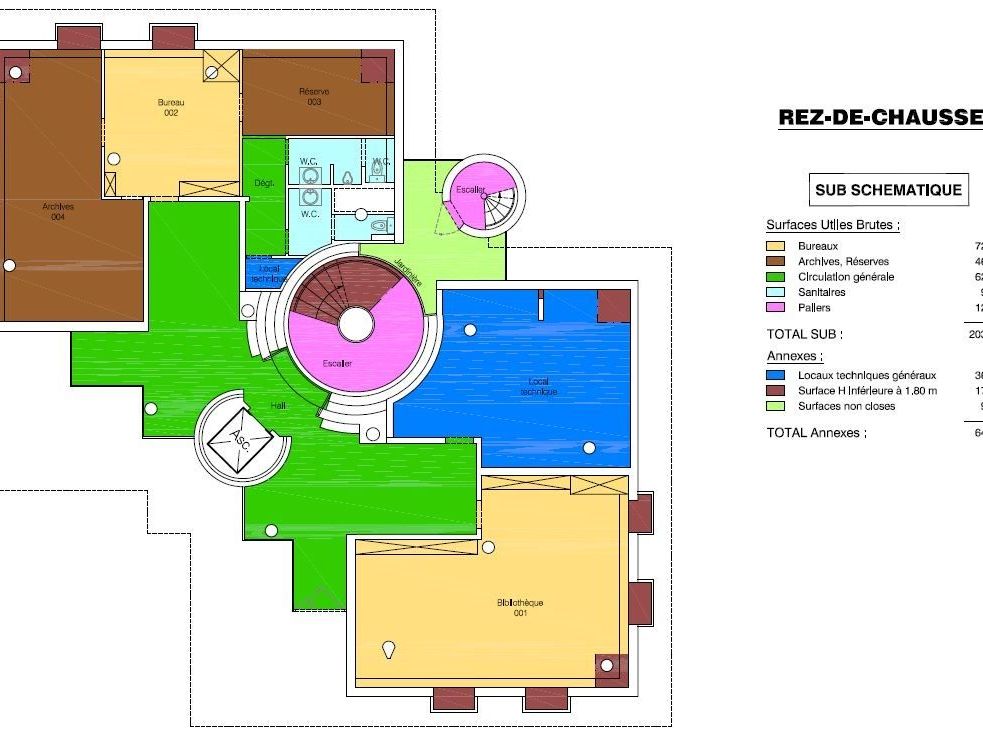 Vente bureaux 959 m² non divisibles