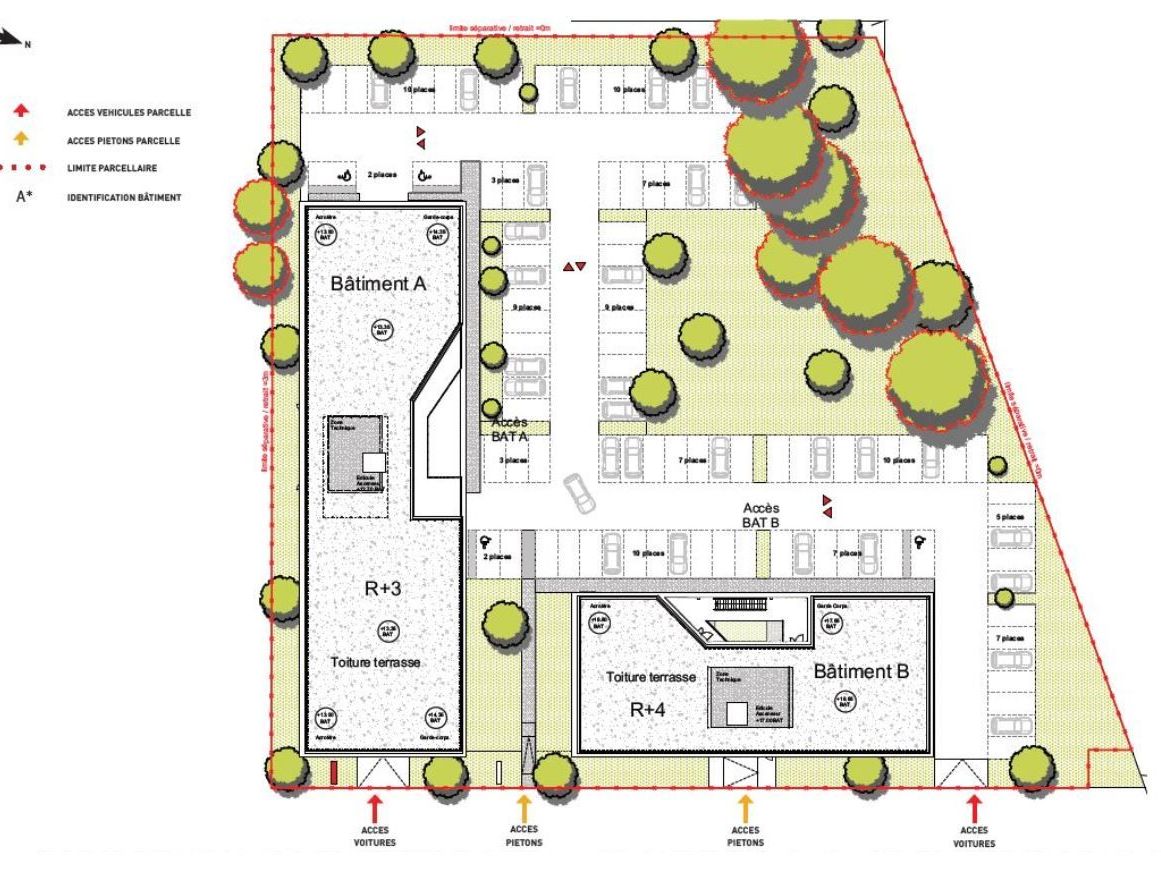 Location bureaux 2513 m² divisibles à partir de 803 m²