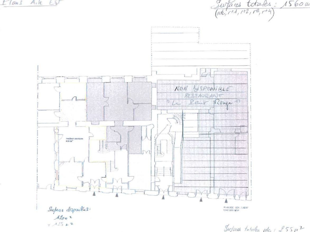 Location bureaux 1560 m² non divisibles