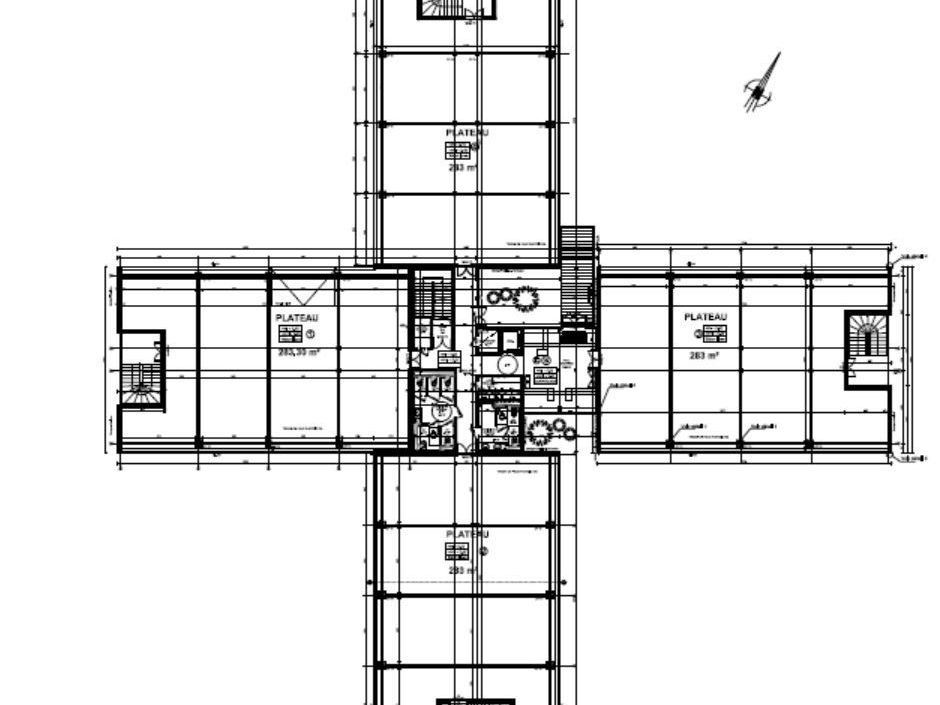 Location bureaux 913 m² divisibles à partir de 292 m²