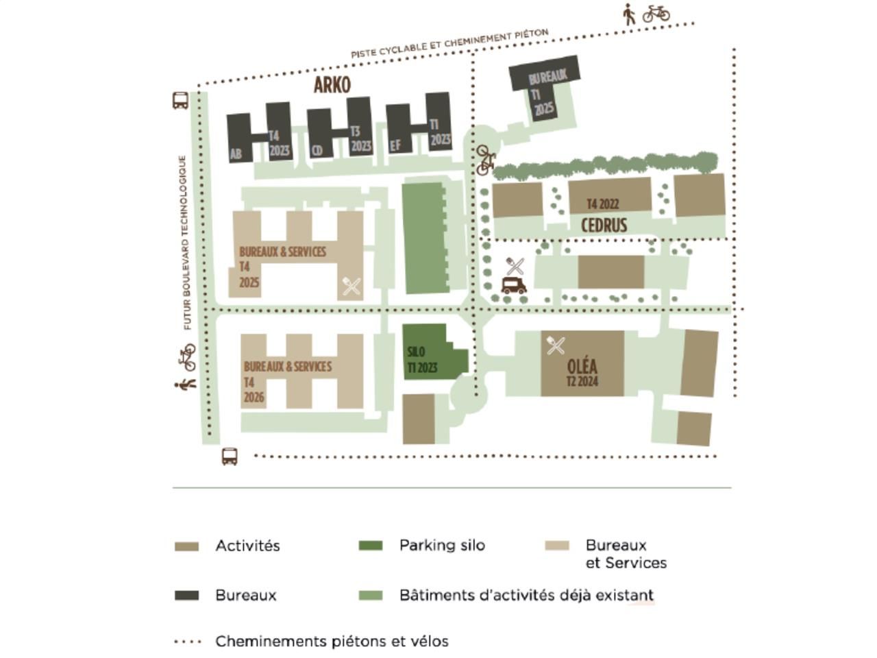 Location bureaux 1288 m² divisibles à partir de 183 m²