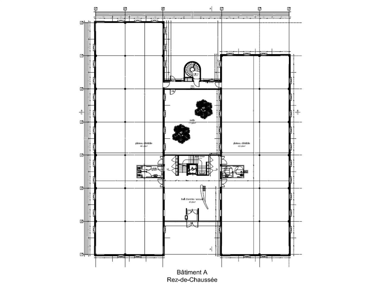 Location bureaux 3662 m² divisibles à partir de 186 m²