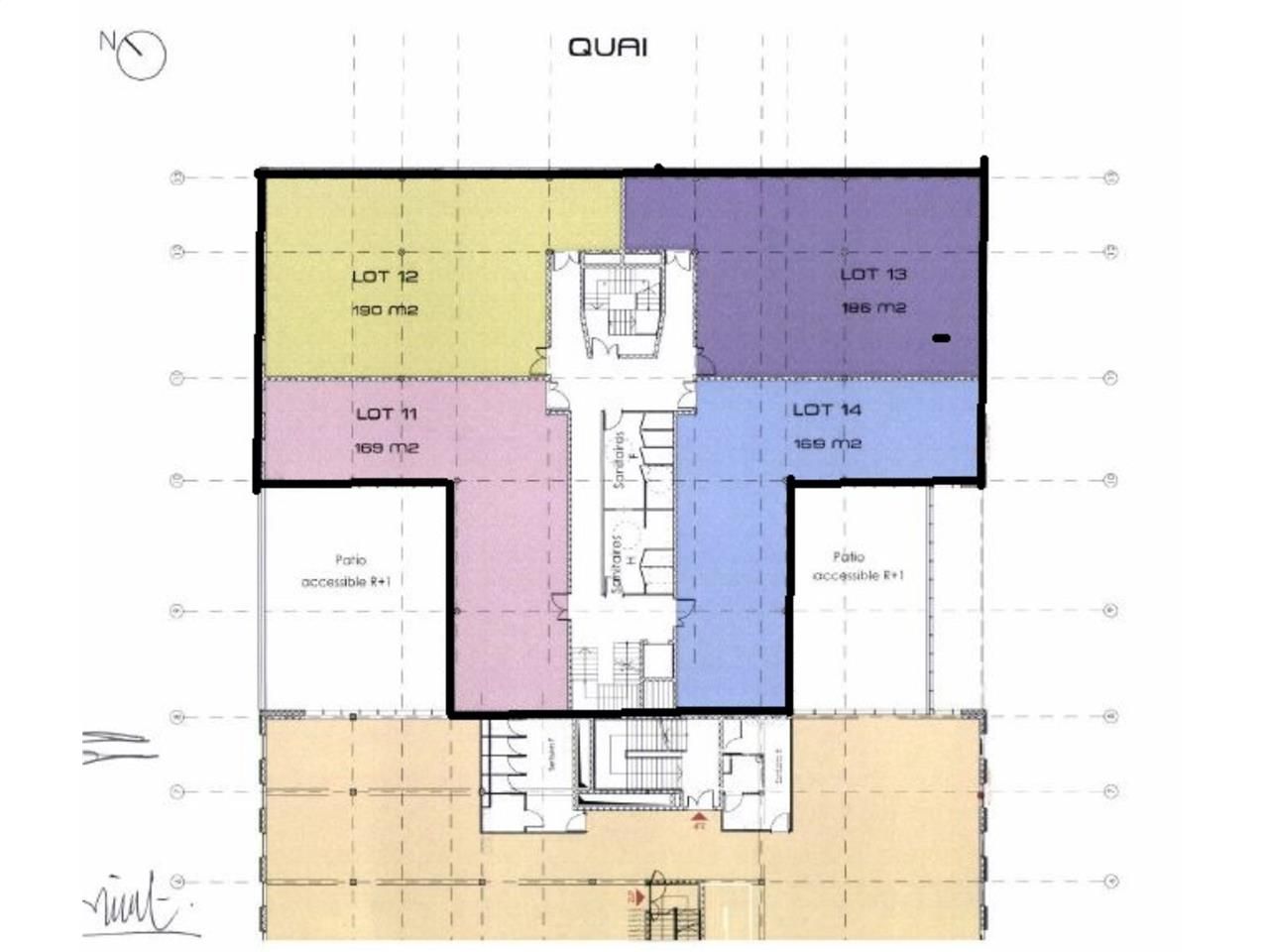 Location bureaux 477 m² divisibles à partir de 219 m²
