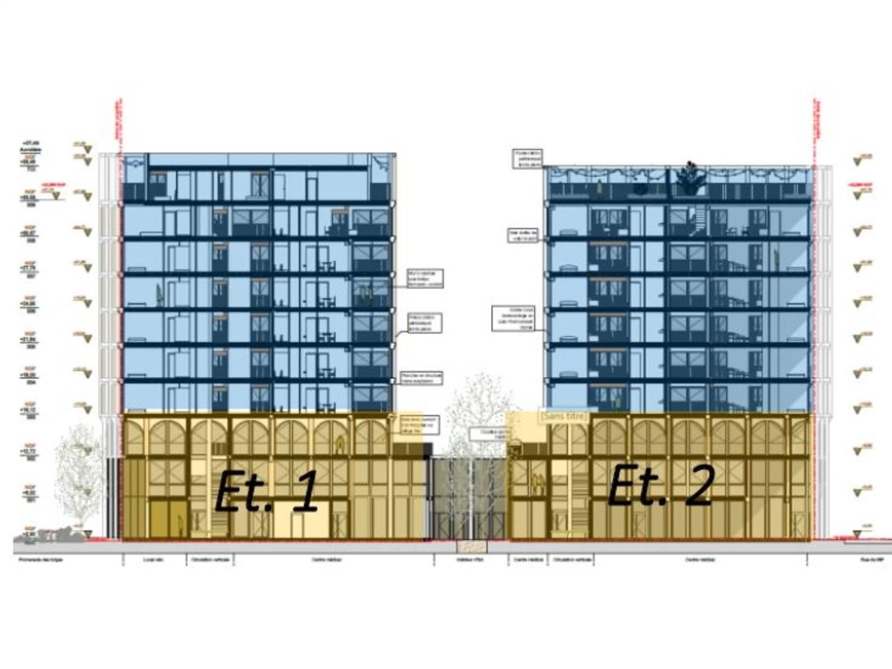 Location bureaux 3905 m² divisibles à partir de 395 m²
