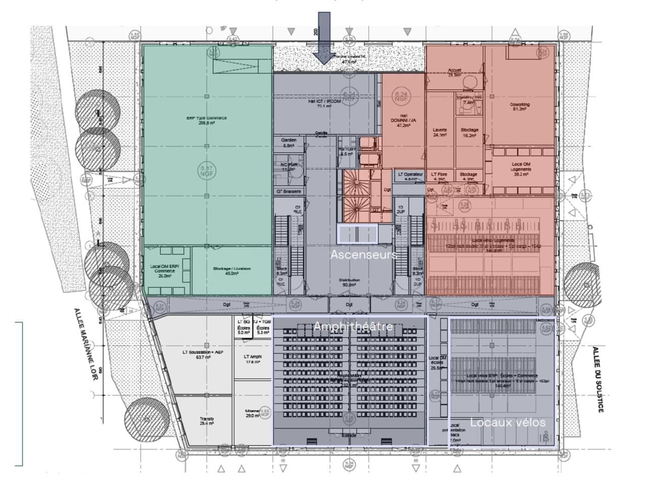 Location bureaux 4200 m² divisibles à partir de 1000 m²