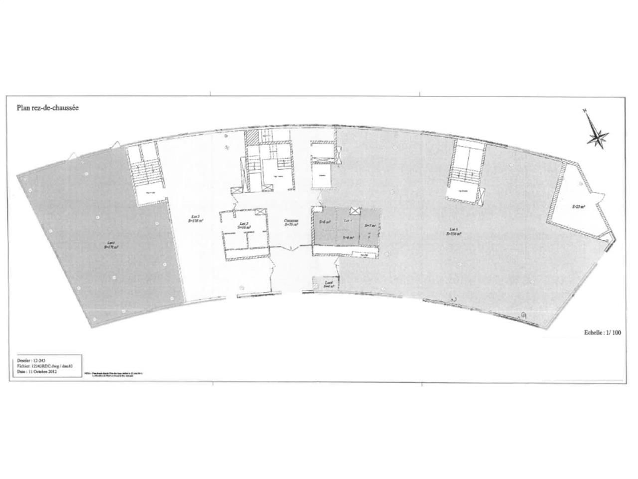 Location bureaux 4121 m² divisibles à partir de 1000 m²