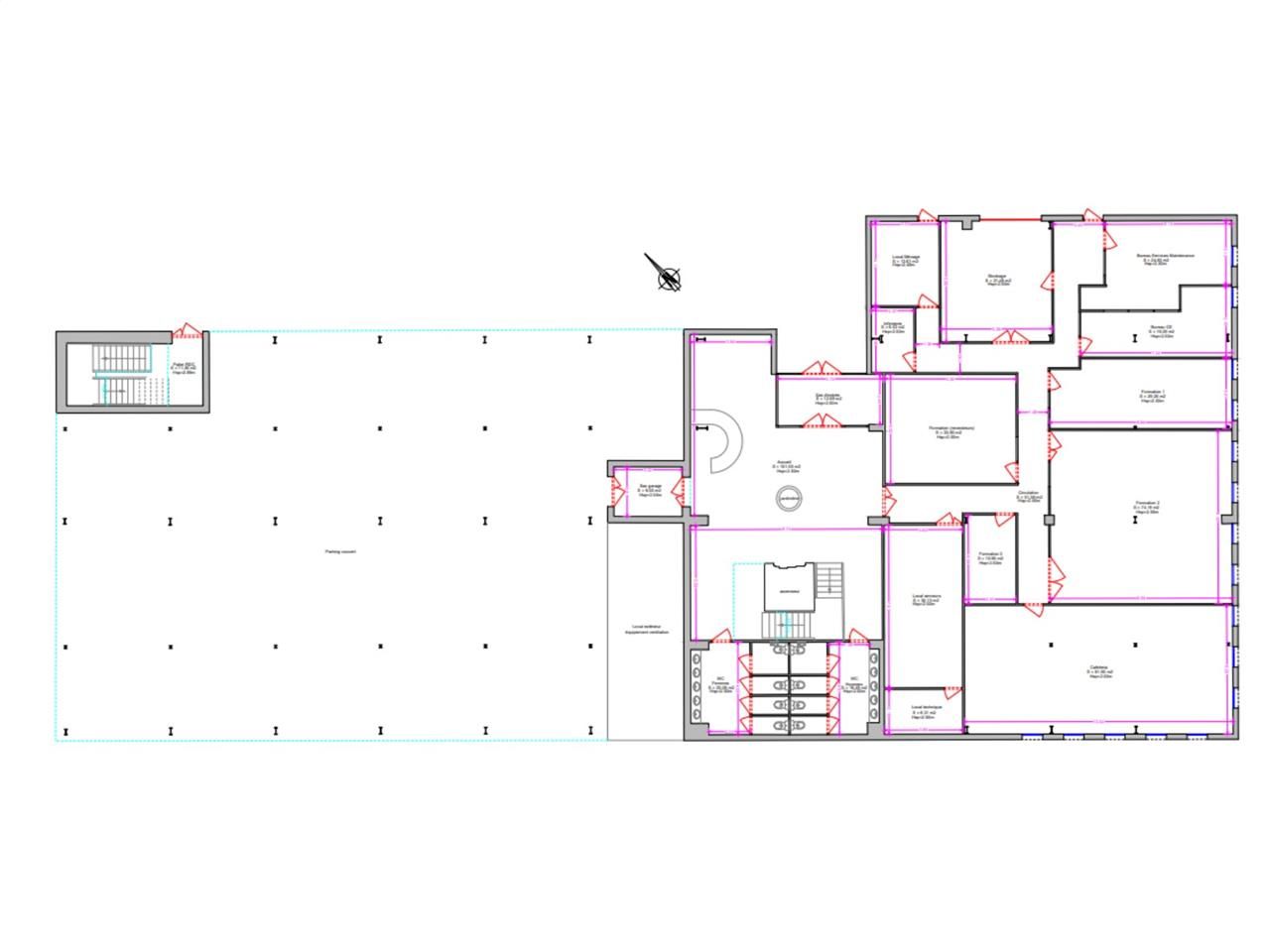 Location bureaux 3070 m² divisibles à partir de 588 m²