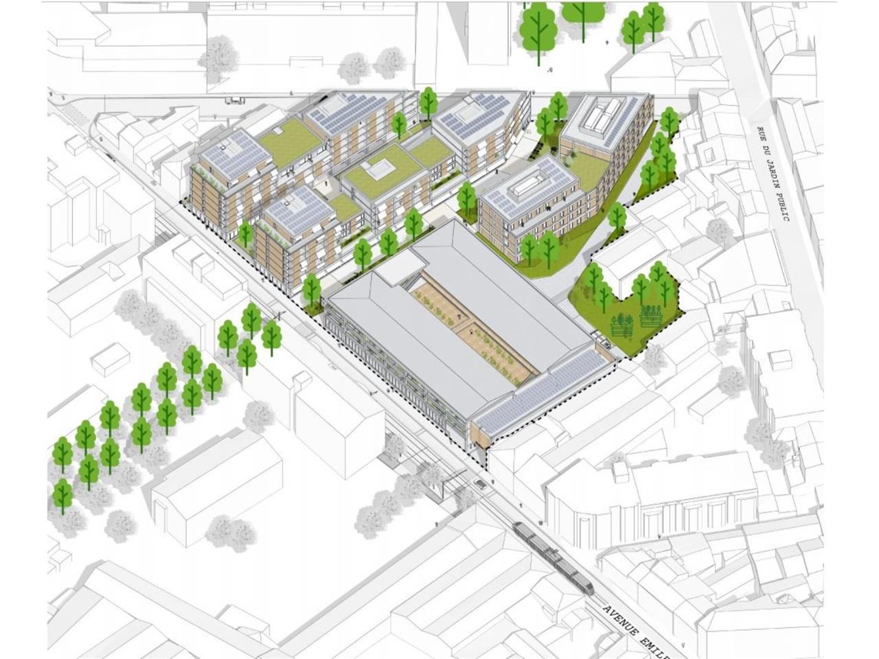 A LOUER BUREAUX - 5 556 m² divisibles. Bat G&H : 