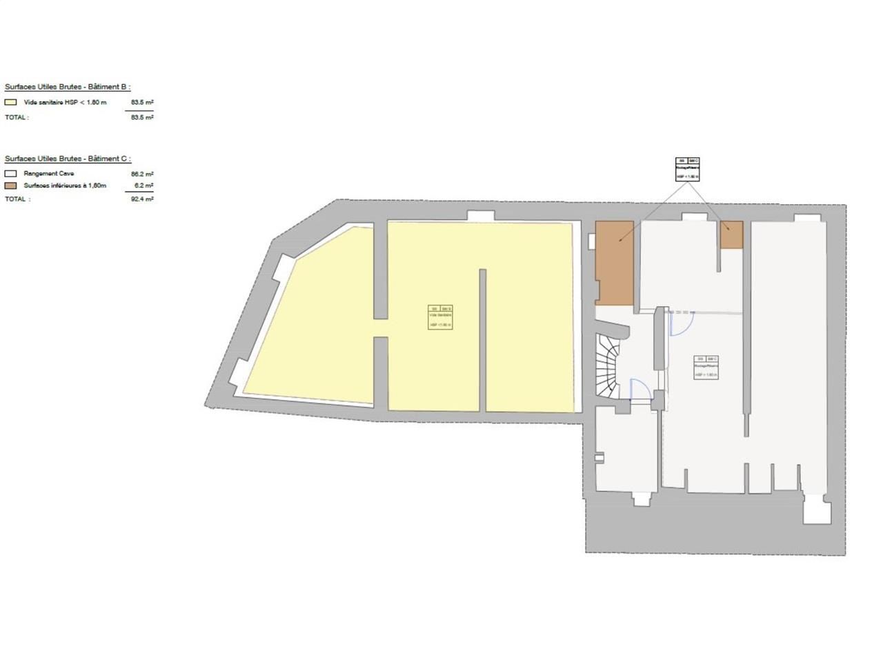 Location bureaux 341 m² non divisibles