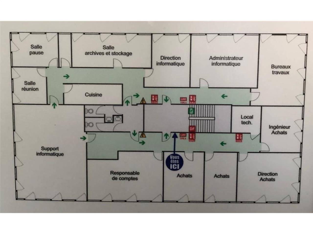 Location bureaux 200 m² non divisibles