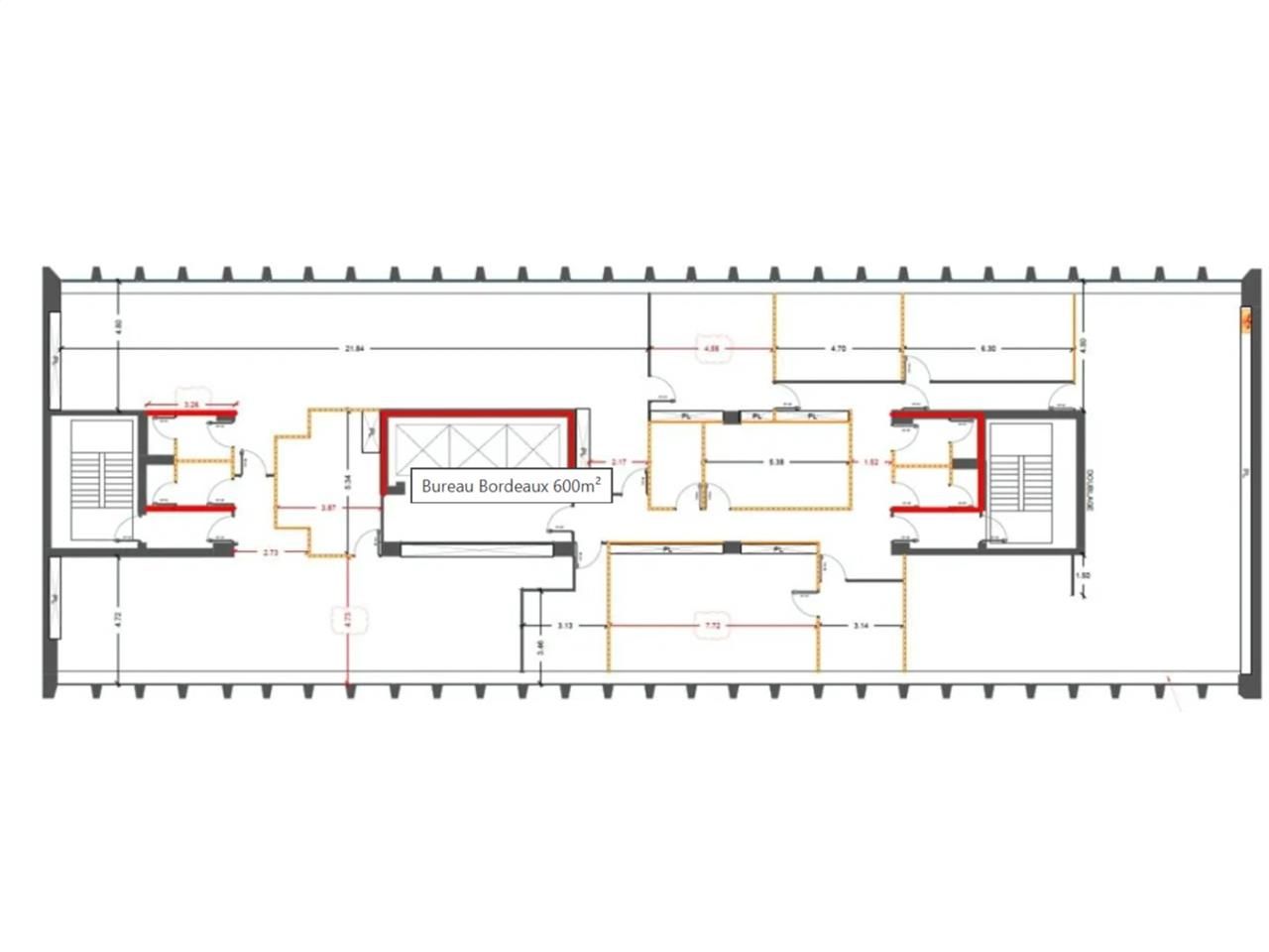 Location bureaux 600 m² divisibles à partir de 250 m²