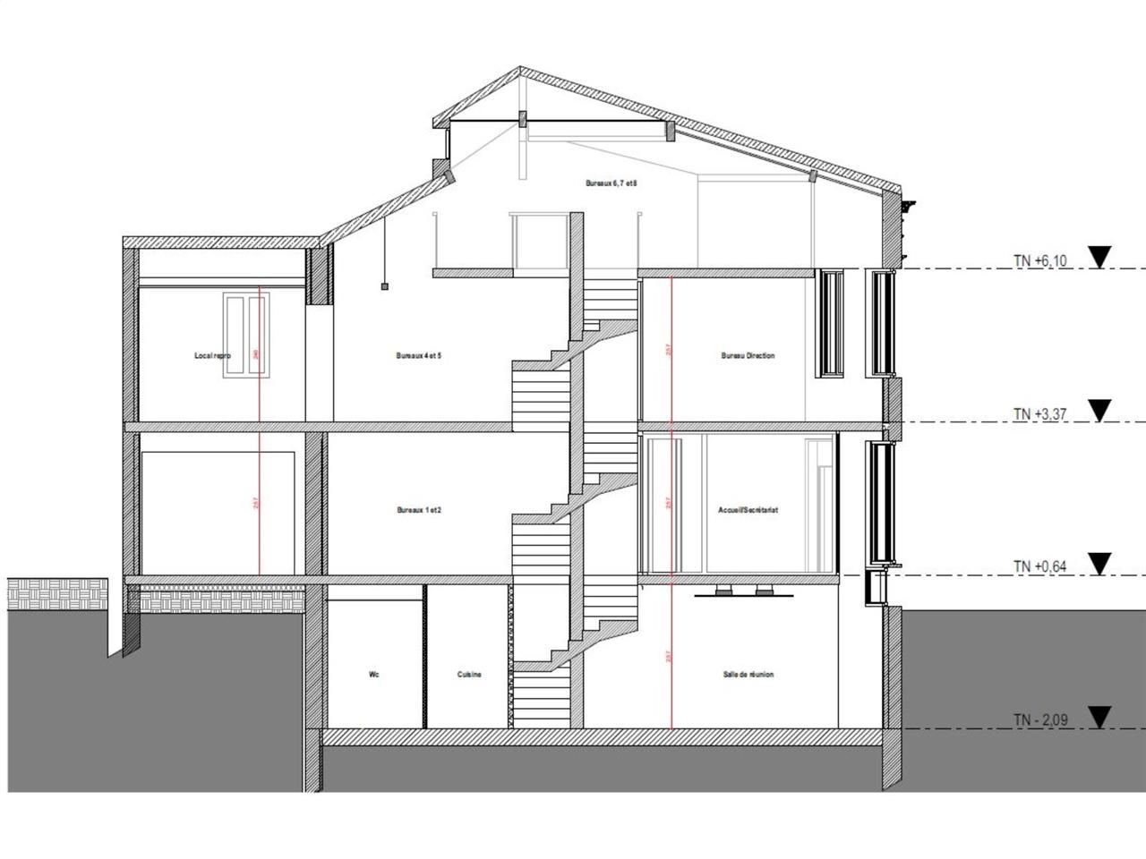 Vente bureaux 140 m² non divisibles