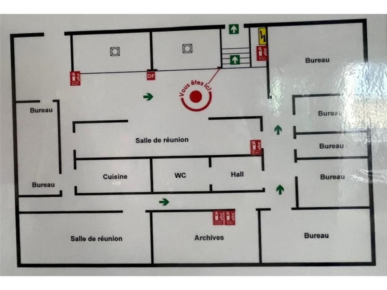 Location bureaux 150 m² non divisibles