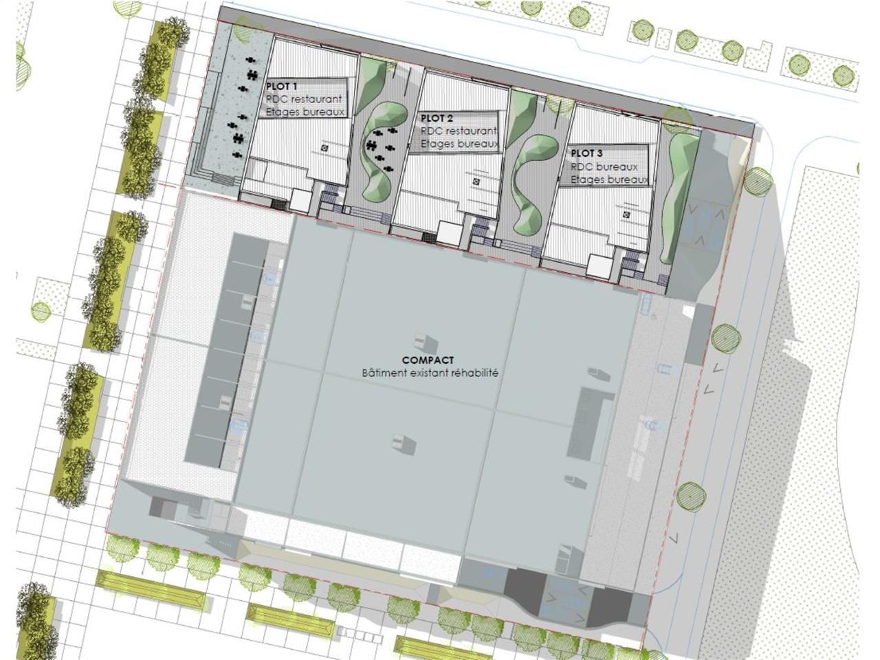 Location bureaux 2398 m² divisibles à partir de 191 m²