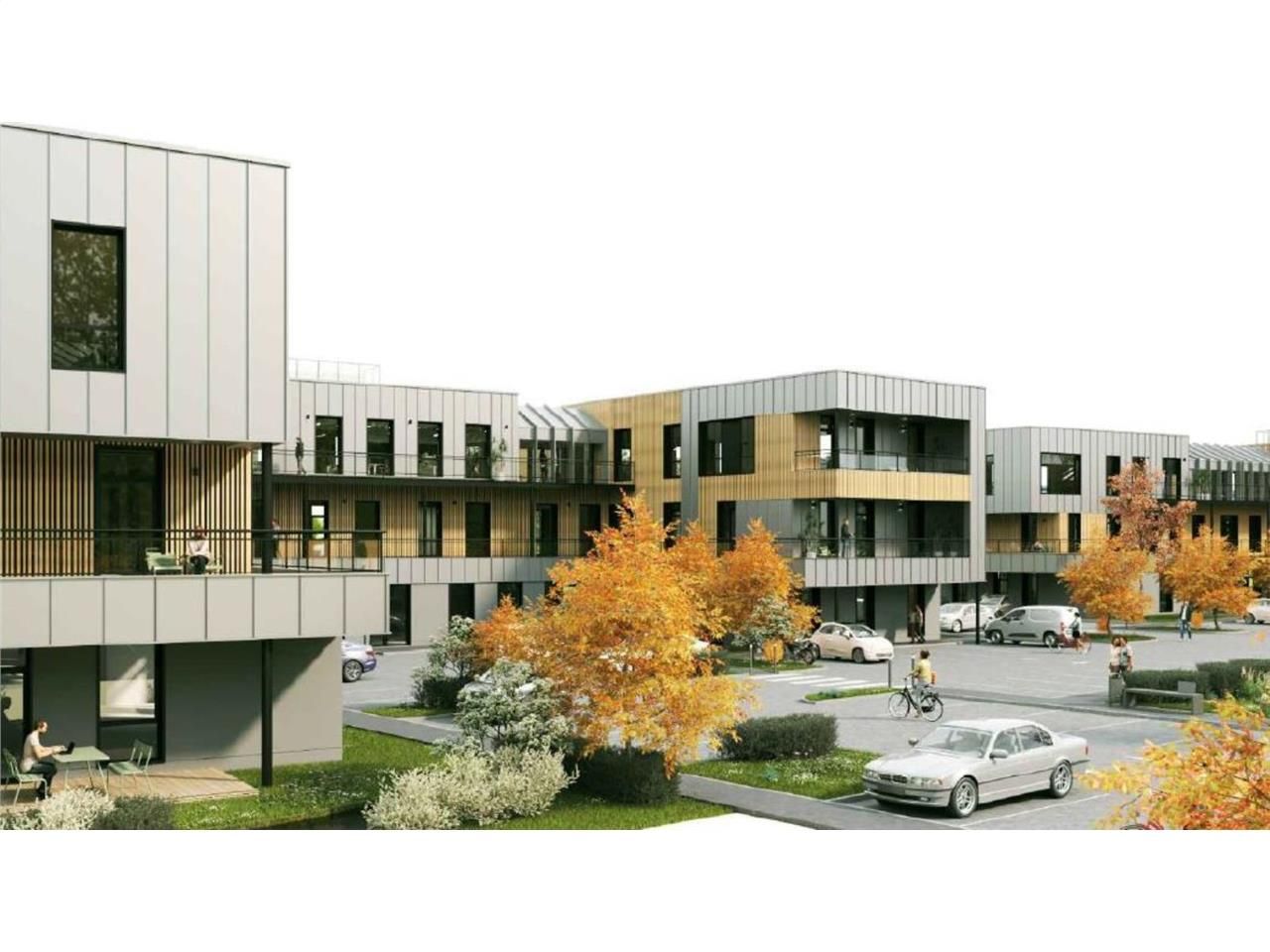 Dans le prolongement du parc EcoSpace, deux immeu