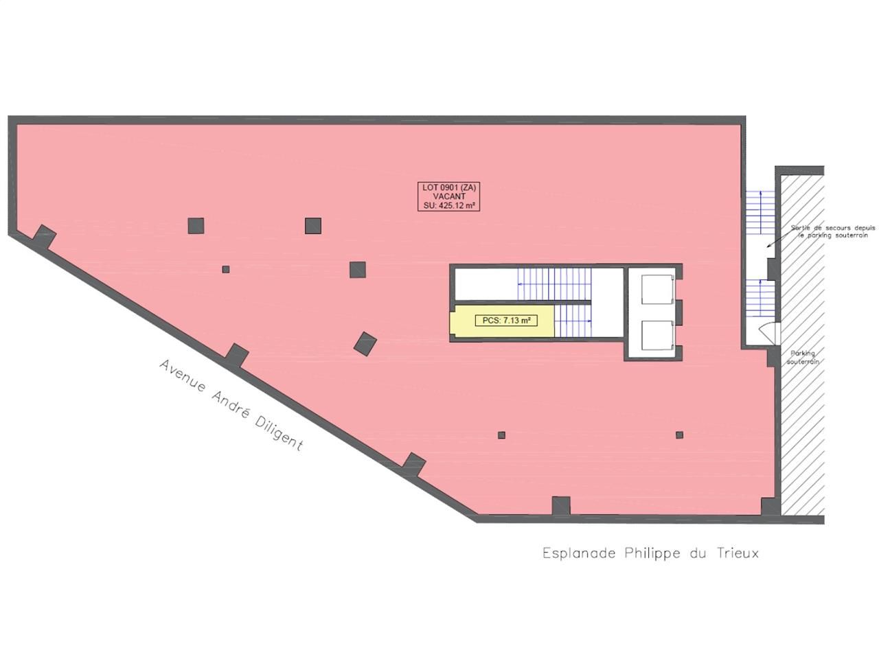 Location bureaux 5632 m² divisibles à partir de 14 m²