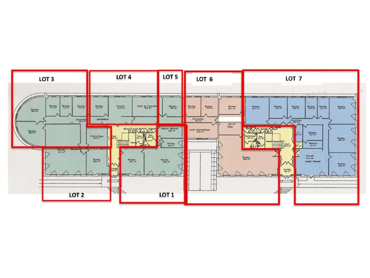 Location bureaux 473 m² divisibles à partir de 217 m²