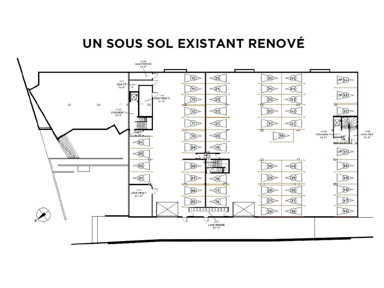Location bureaux 1205 m² divisibles à partir de 579 m²