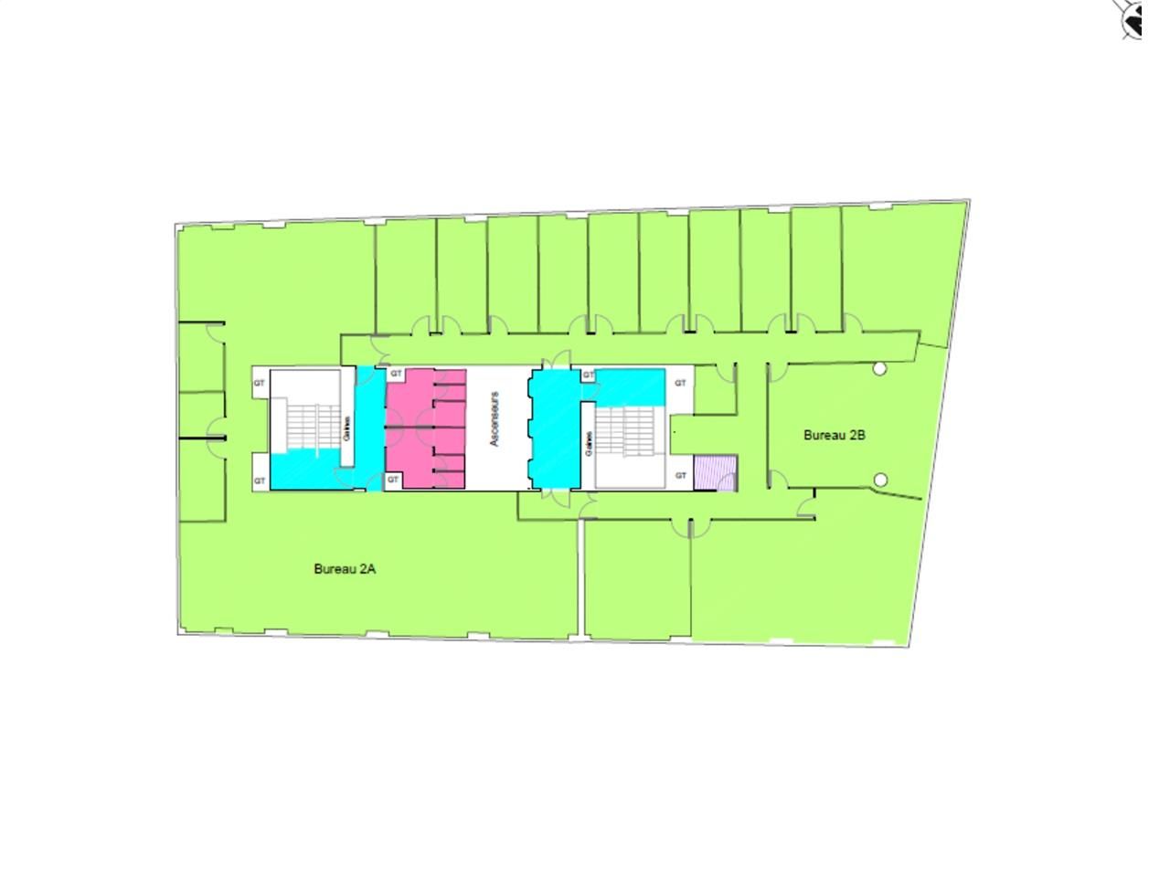 Location bureaux 838 m² divisibles à partir de 300 m²