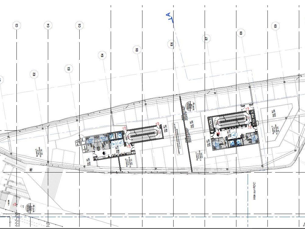 Location bureaux 2987 m² divisibles à partir de 259 m²