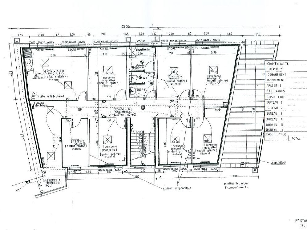 Location bureaux 385 m² non divisibles
