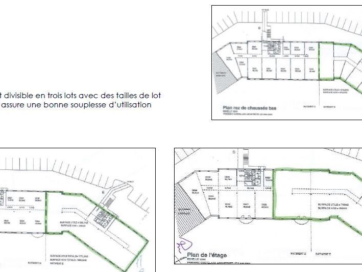 Location bureaux 1728 m² divisibles à partir de 506 m²