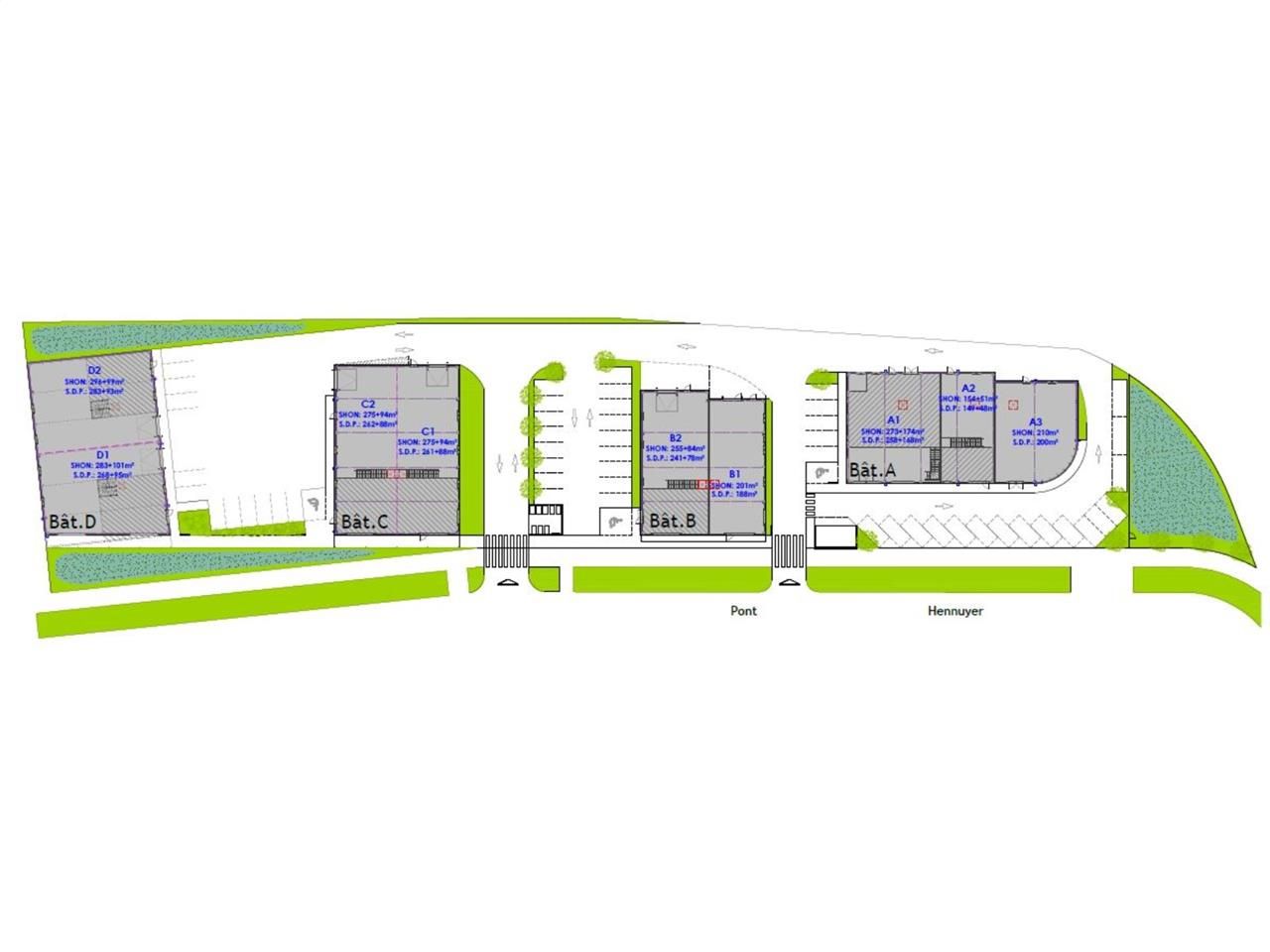 Vente entrepots 395 m² non divisibles