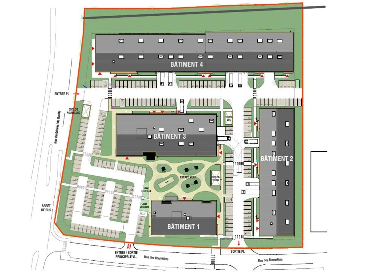 Location entrepots 521 m² divisibles à partir de 234 m²