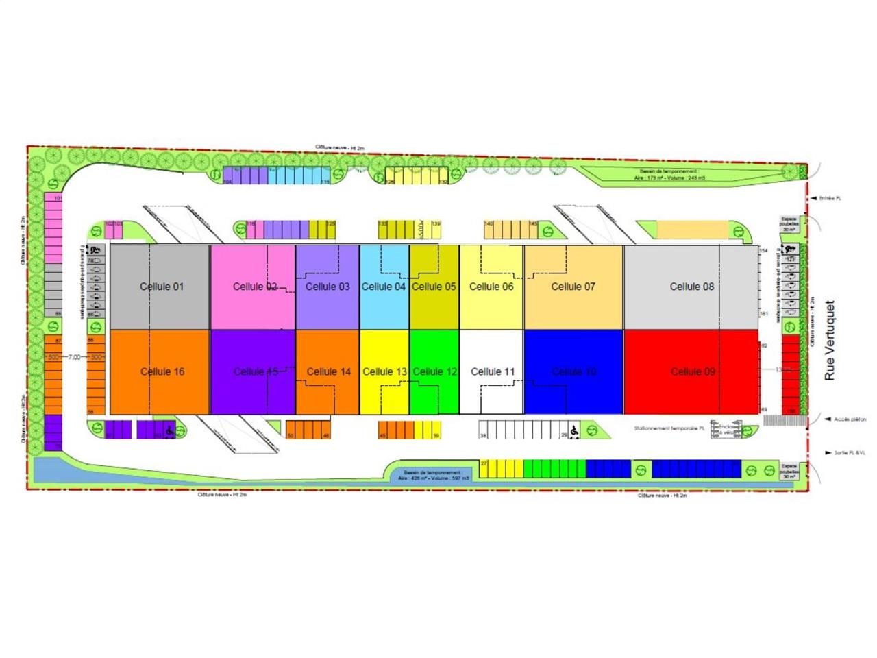Location entrepots 2691 m² divisibles à partir de 420 m²