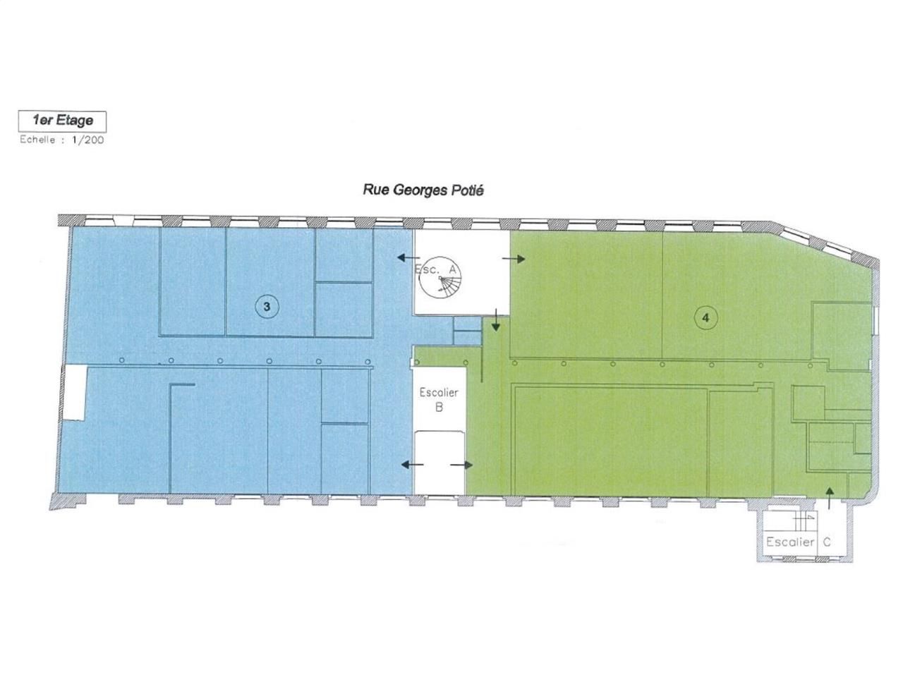 Vente bureaux 1650 m² divisibles à partir de 350 m²