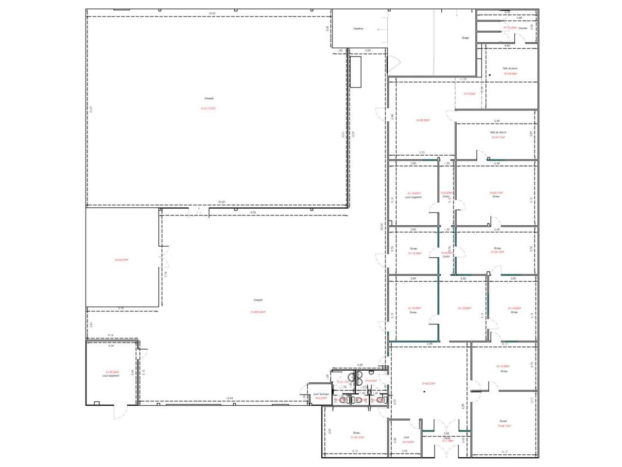 Location entrepots 1150 m² non divisibles
