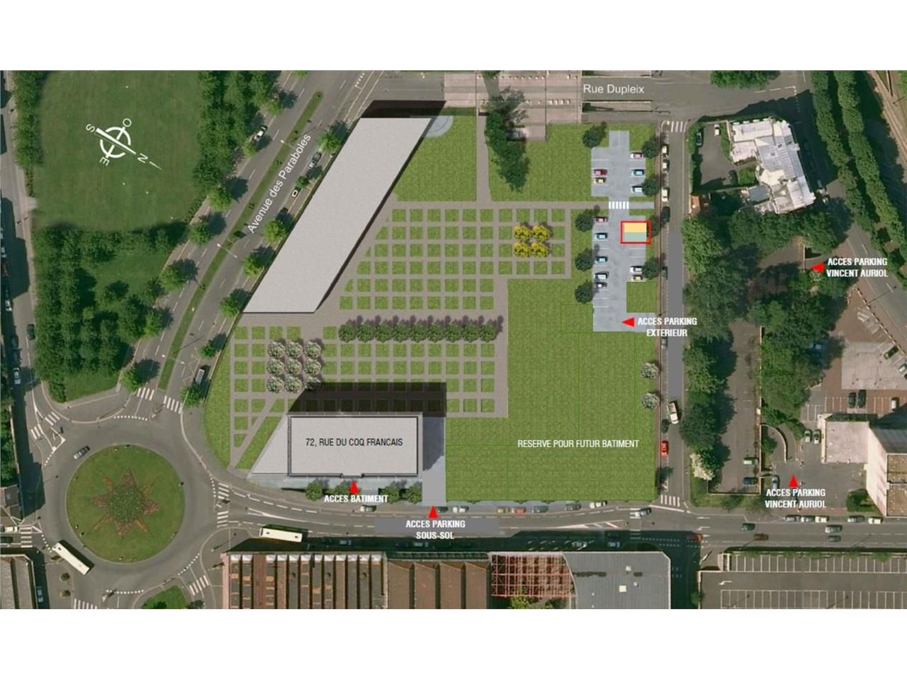 Location bureaux 209 m² non divisibles