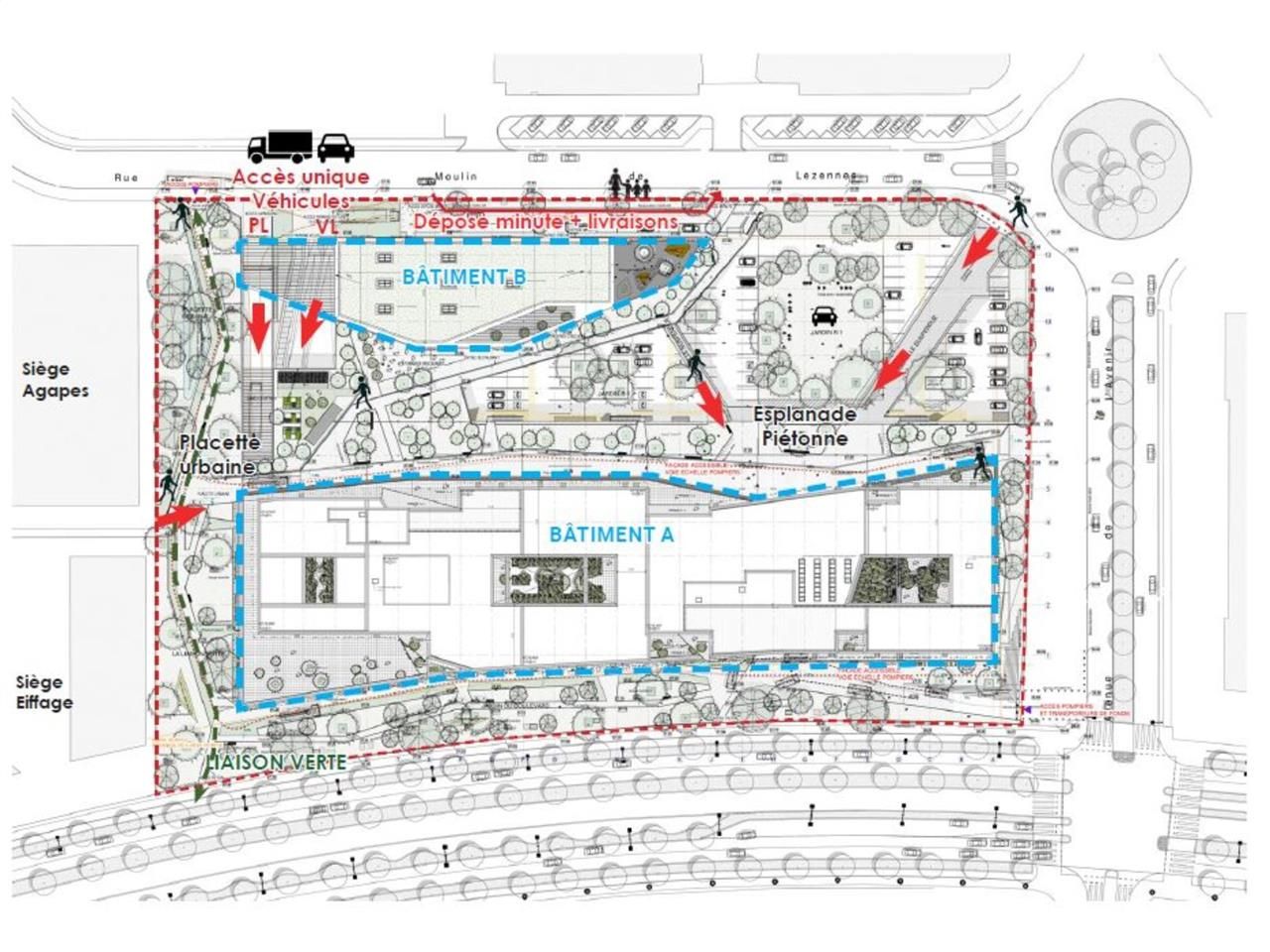 Location bureaux 1584 m² divisibles à partir de 227 m²