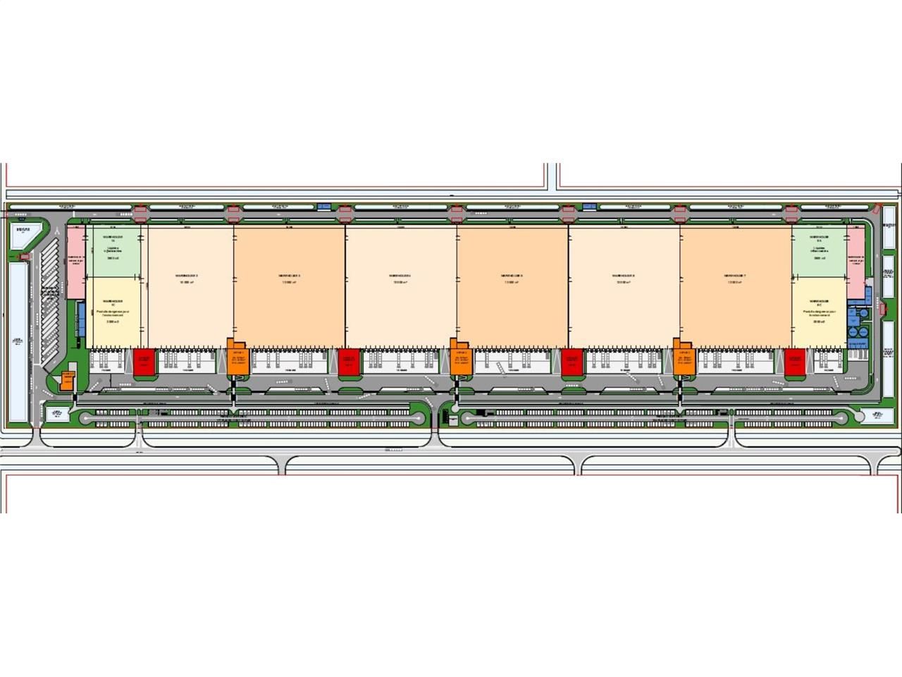 Location entrepots 86525 m² divisibles à partir de 10000 m²