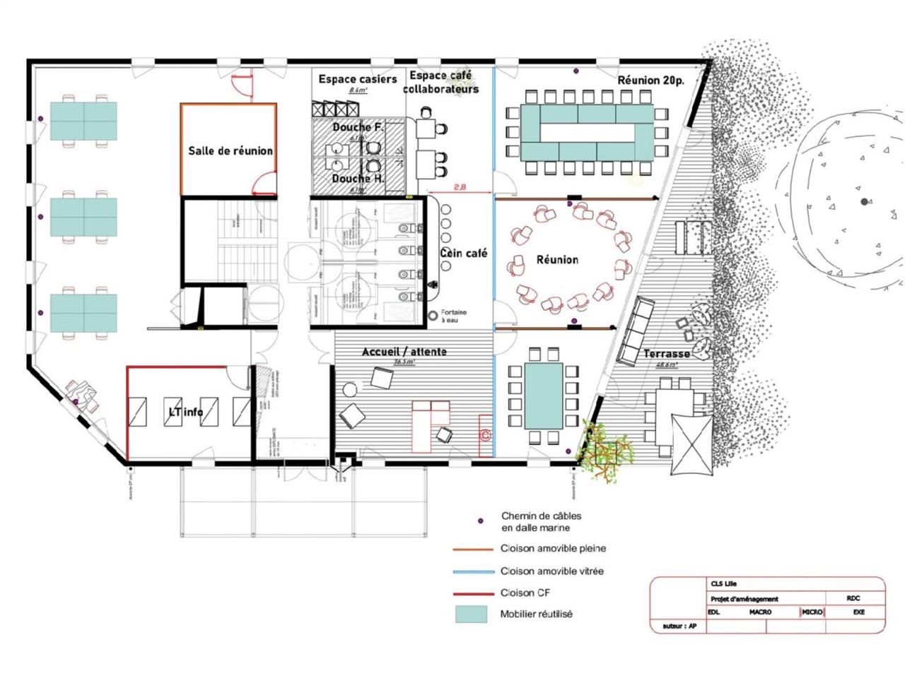 Location bureaux 375 m² non divisibles