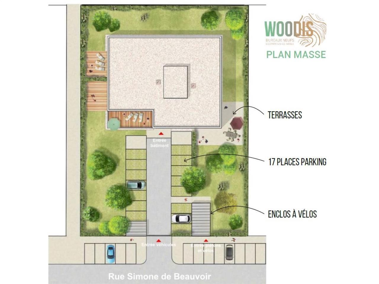 Location bureaux 1597 m² divisibles à partir de 79 m²