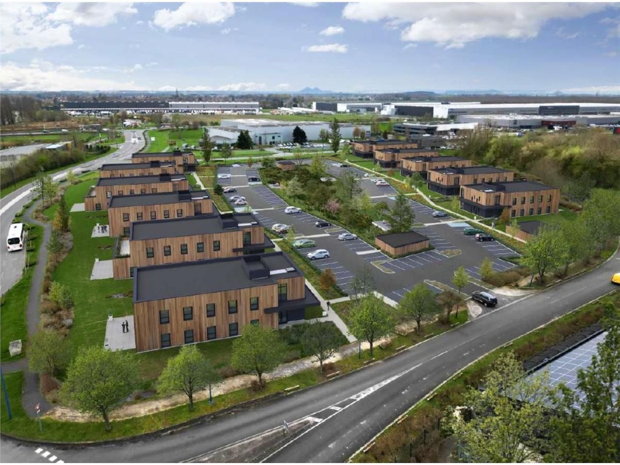 Le Parc'Ô se composera de 11 immeubles de bureaux