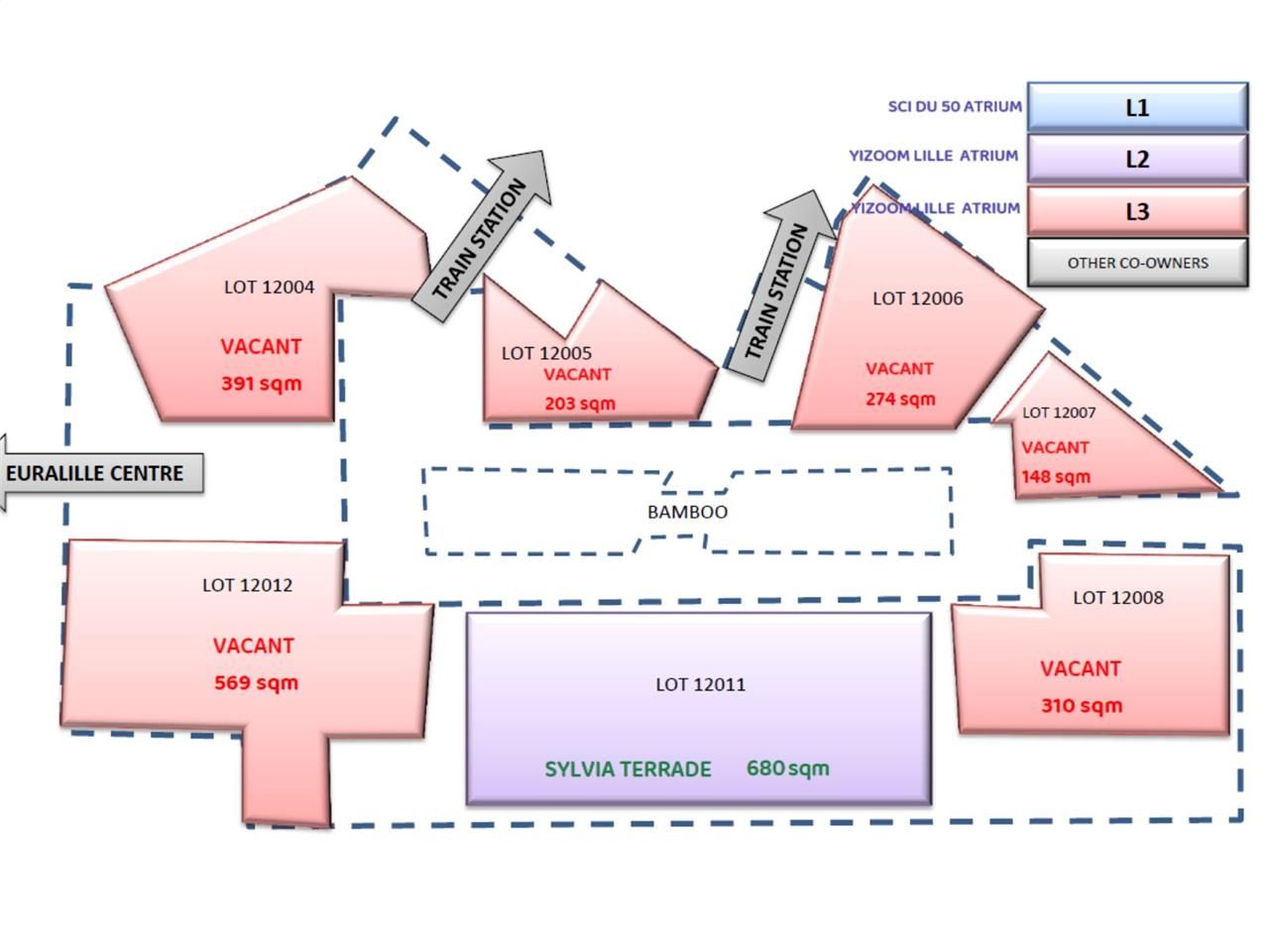 Location bureaux 7054 m² divisibles à partir de 132 m²