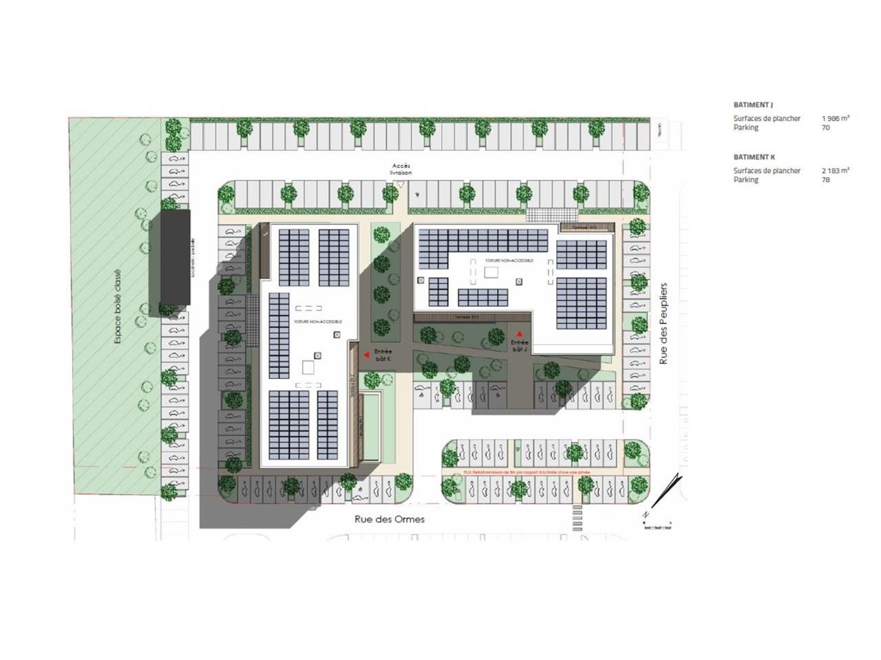 Location bureaux 1942 m² divisibles à partir de 617 m²
