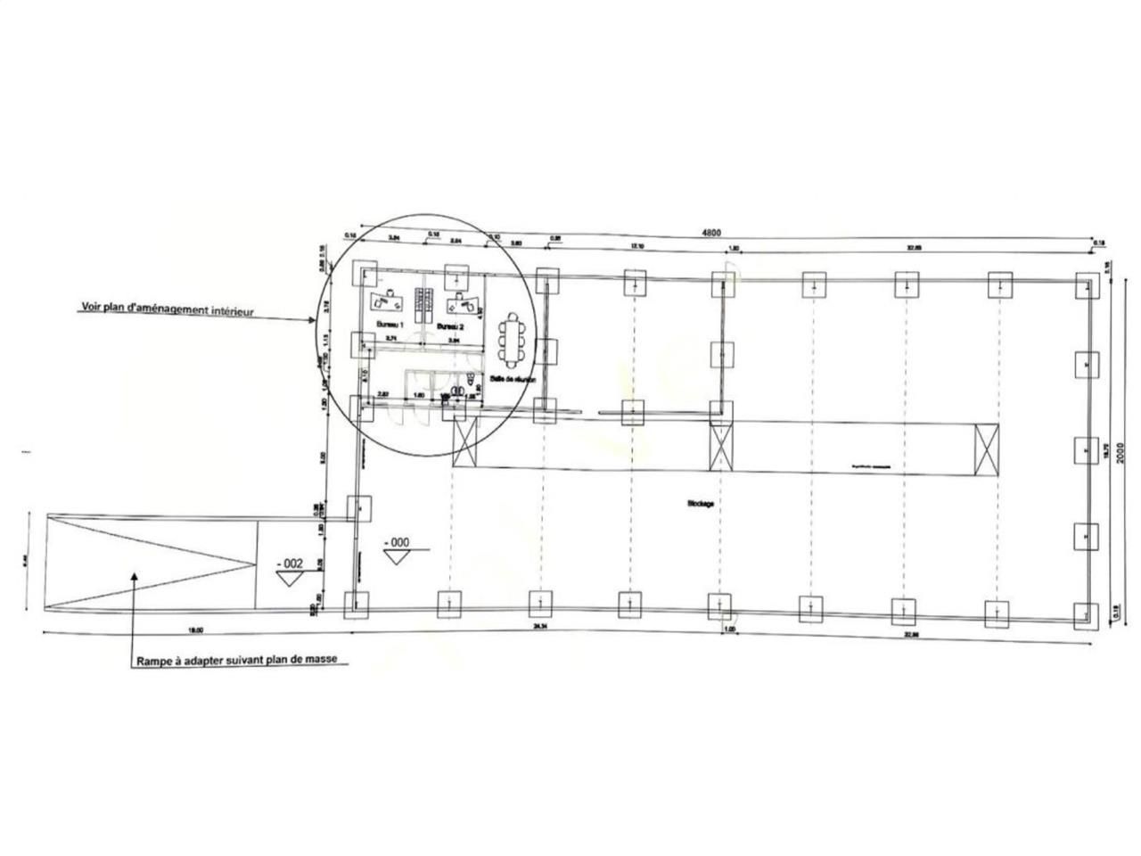 Location entrepots 1152 m² divisibles à partir de 96 m²