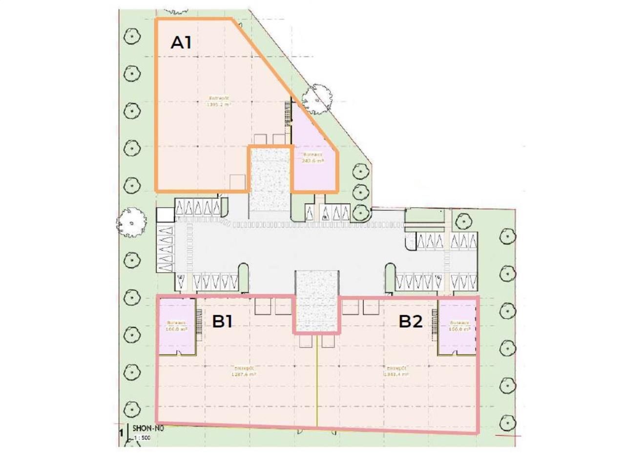 Vente entrepots 5167 m² divisibles à partir de 1200 m²