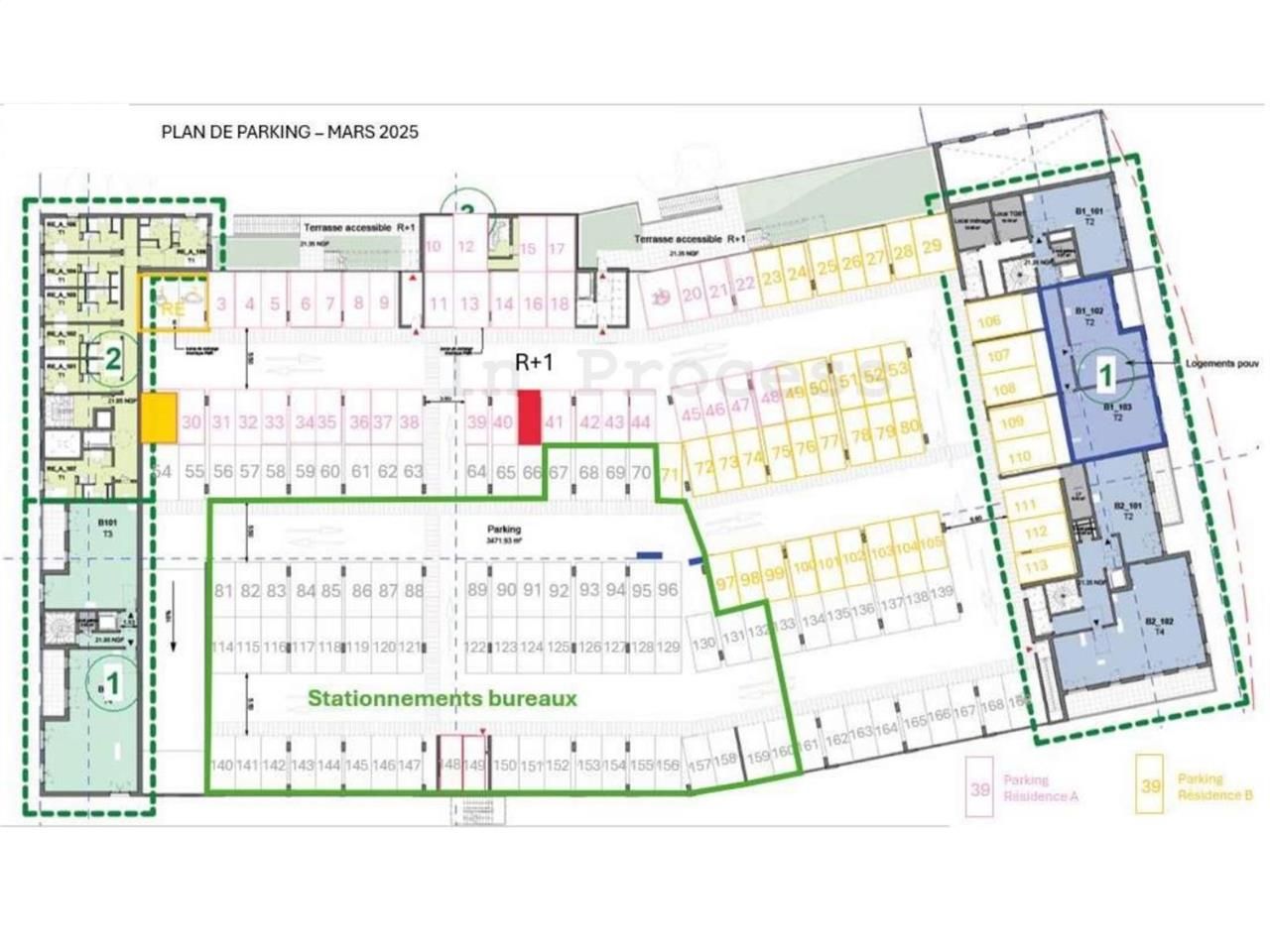 Vente bureaux 3940 m² divisibles à partir de 415 m²