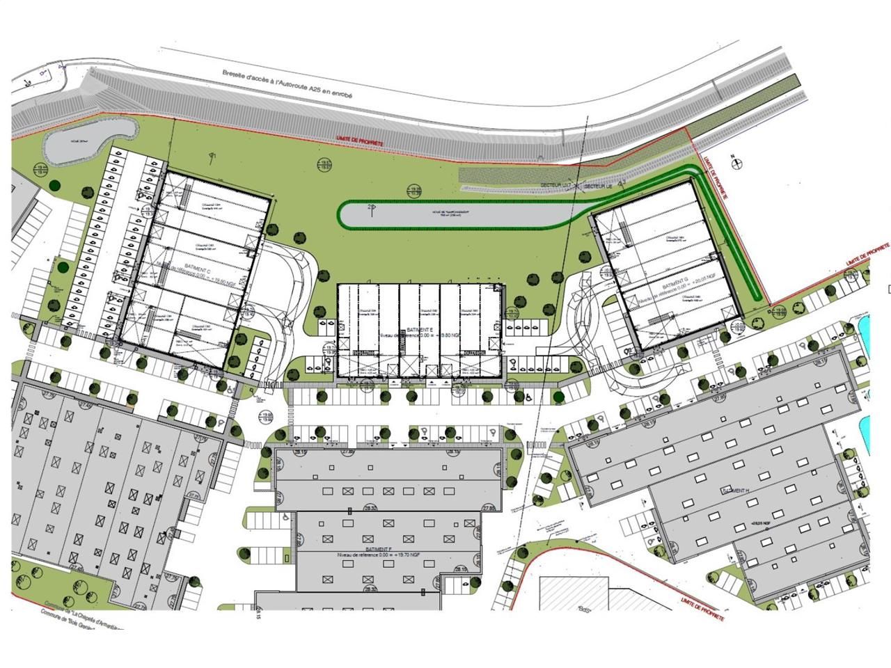 Location entrepots 3049 m² divisibles à partir de 368 m²