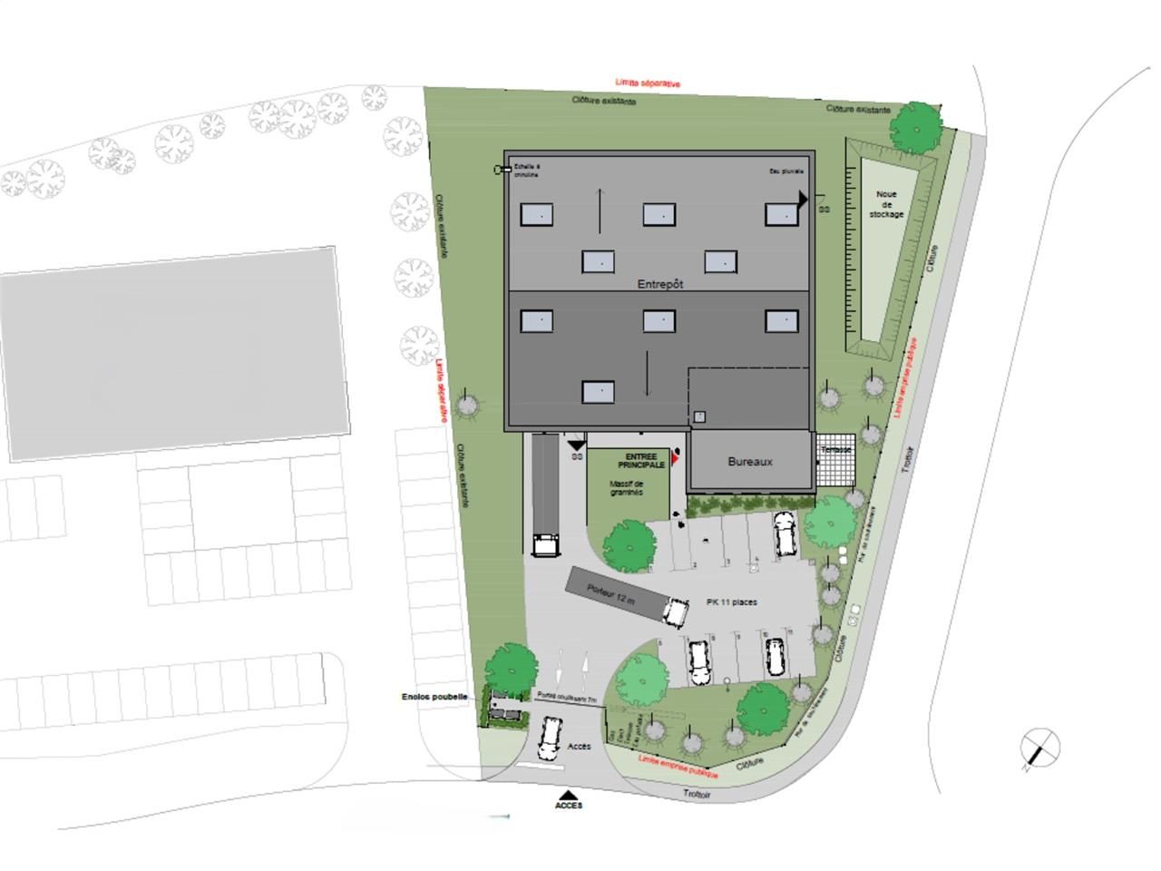 Vente entrepots 1009 m² non divisibles