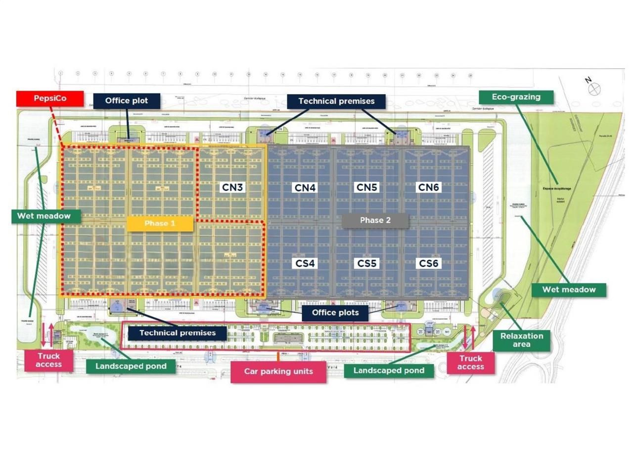 Location entrepots 79920 m² divisibles à partir de 36000 m²