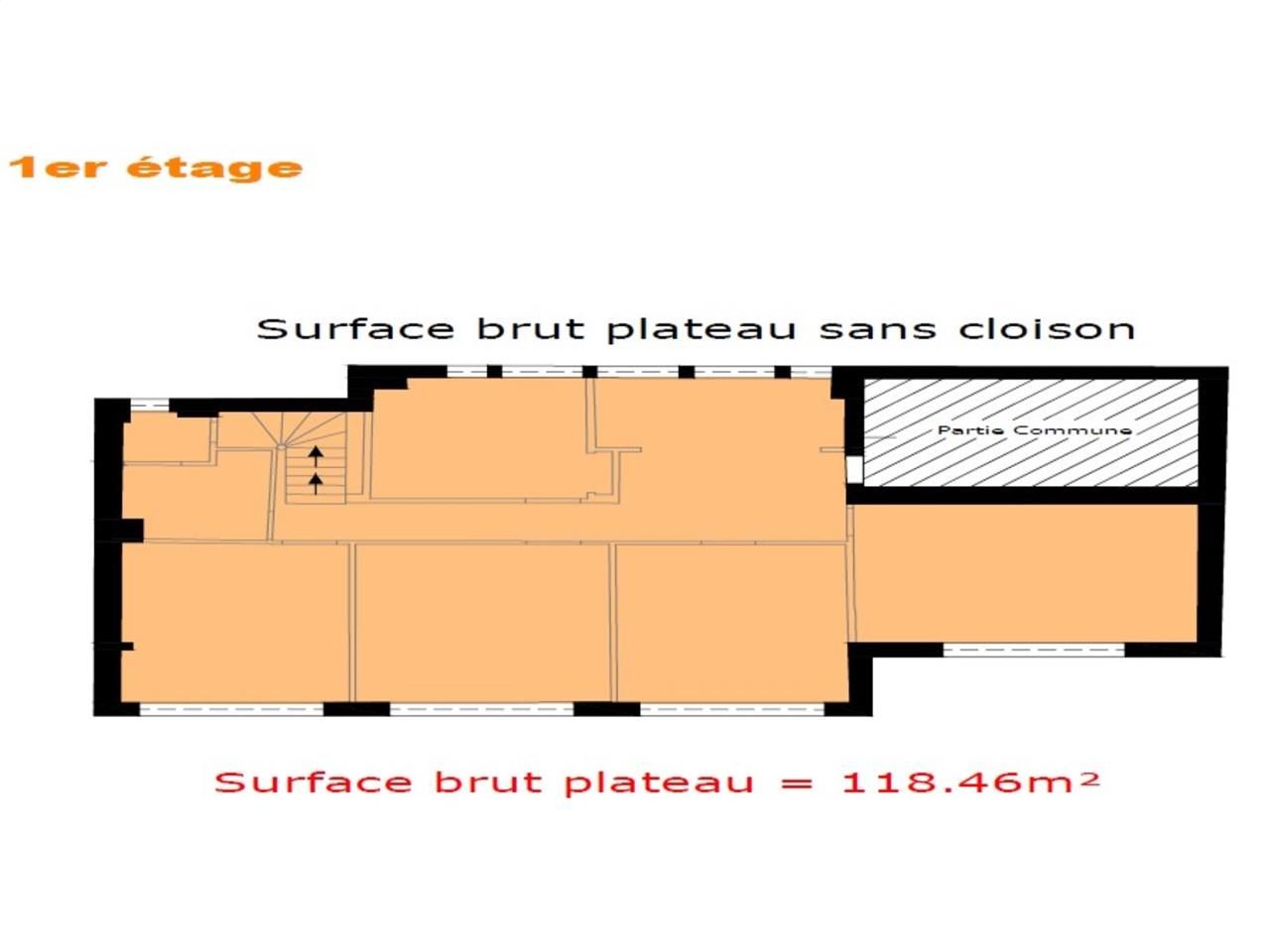 Location bureaux 468 m² divisibles à partir de 113 m²