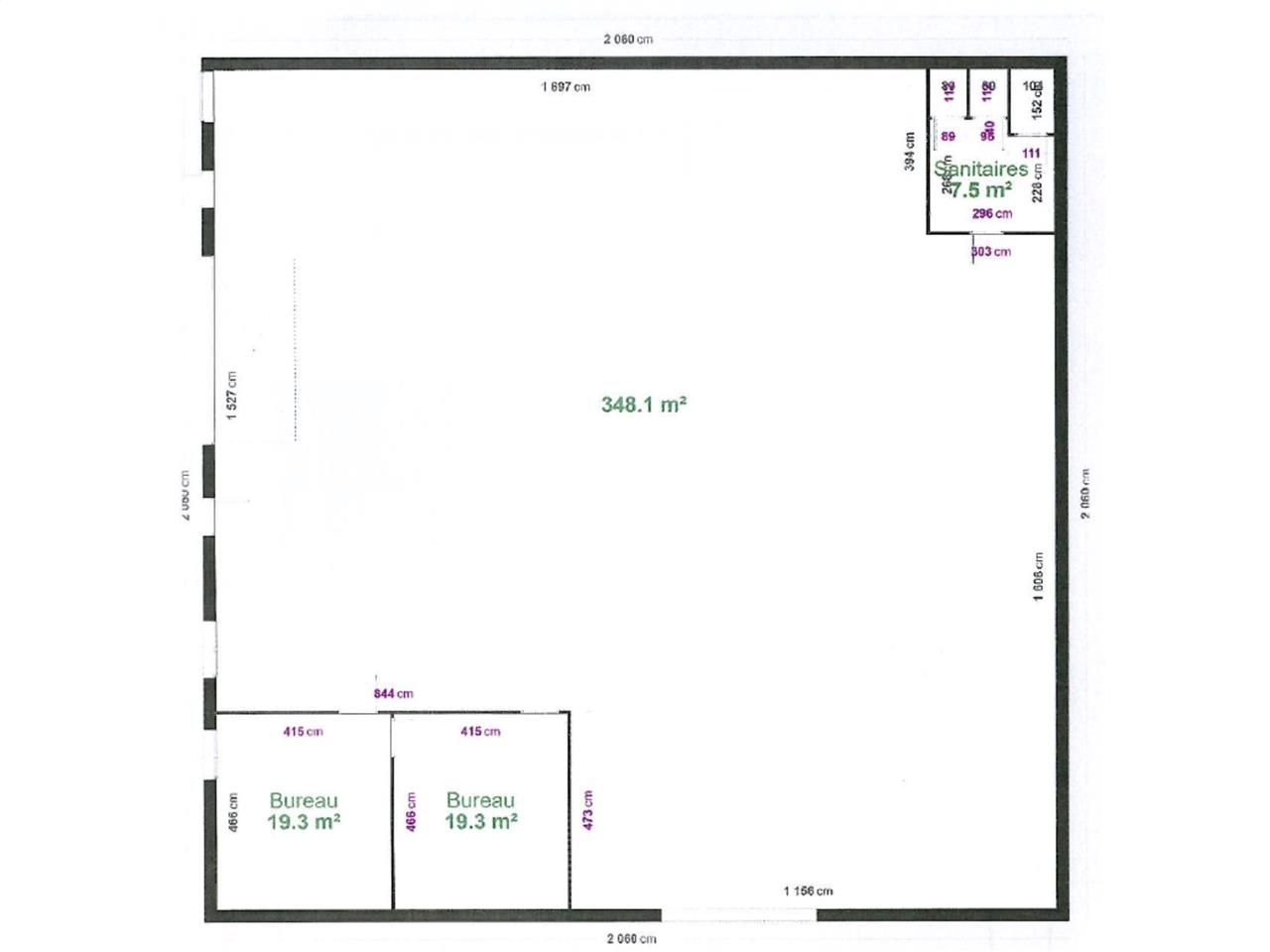 Location entrepots 388 m² non divisibles
