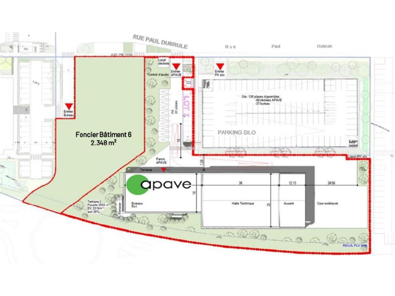 Vente bureaux 1243 m² divisibles à partir de 616 m²